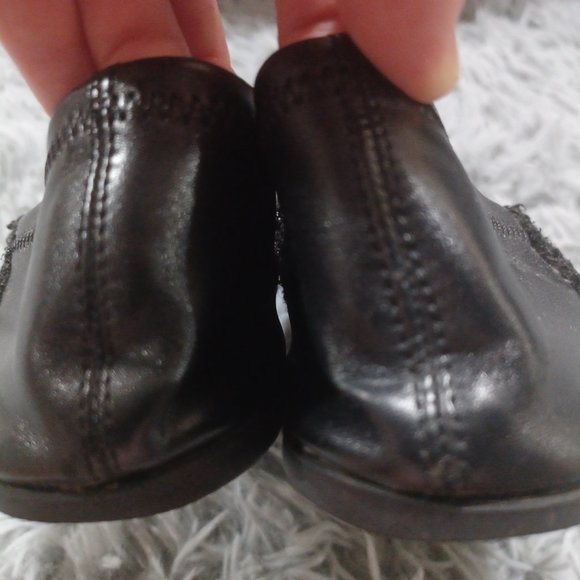 Zara Black Two-Toned Shimmery Pointed Flats Women's Size US 6.5, EU 37 - Picture 9 of 14